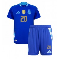Camisa de time de futebol Argentina Alexis Mac Allister #20 Replicas 2º Equipamento Infantil Copa America 2024 Manga Curta (+ Calças curtas)